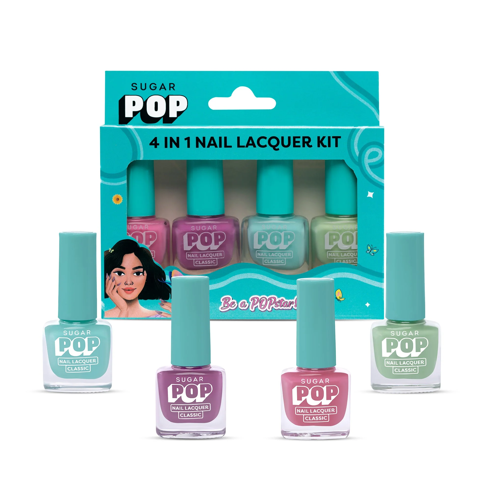 4 in 1 Nail Lacquer Kit 04 Pastel Paradise