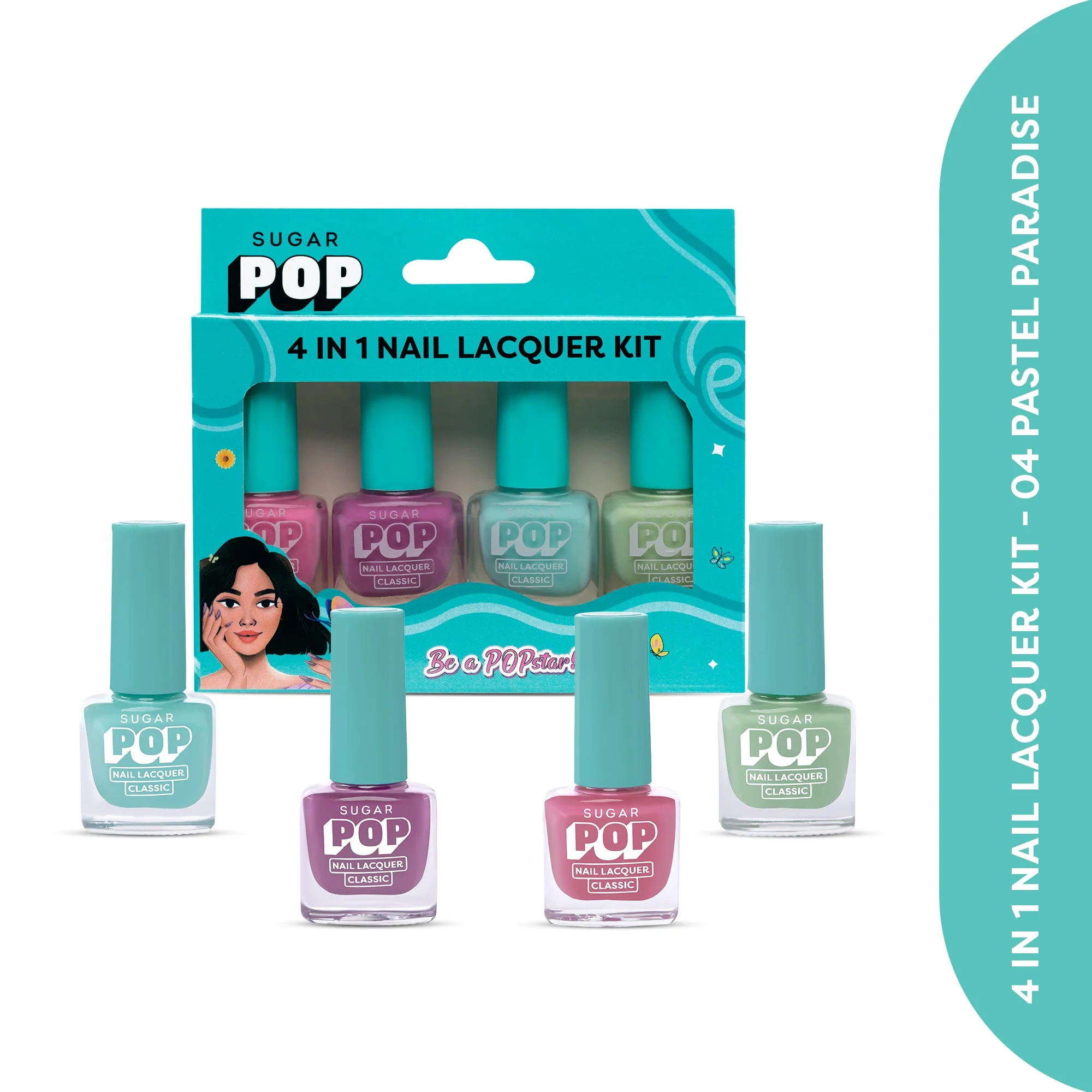 4 in 1 Nail Lacquer Kit 04 Pastel Paradise - Image 2