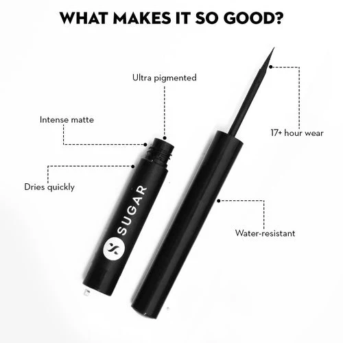 Eye Warned You So! Double Matte Eyeliner - 01 Black Swan (Black) - Image 3