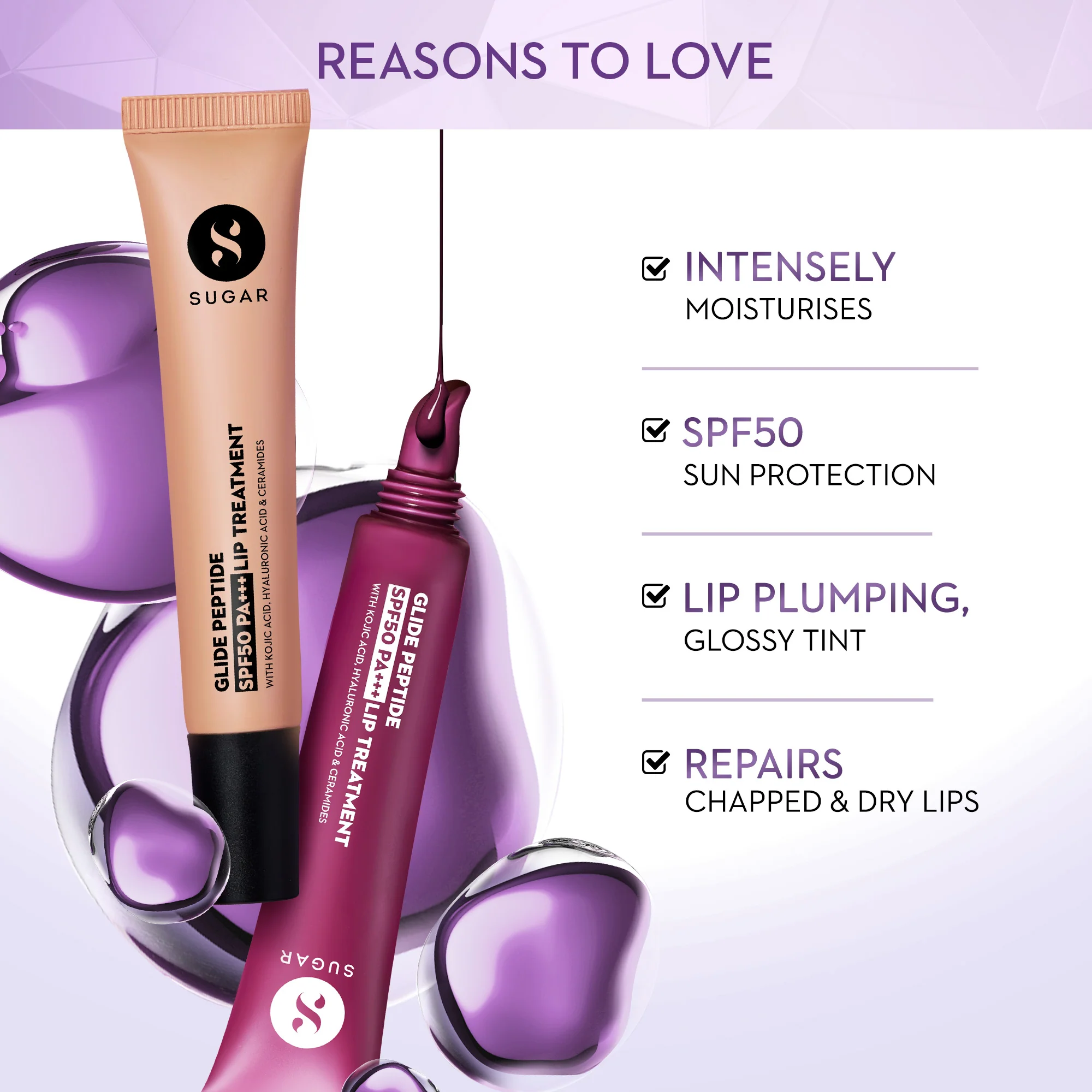 Glide Peptide SPF50 PA+++ Lip Treatment - Image 3