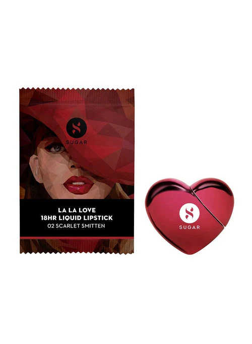 Limited-Edition La La Love 18HR Liquid Lipstick - 02 Scarlet Smitten - Image 10