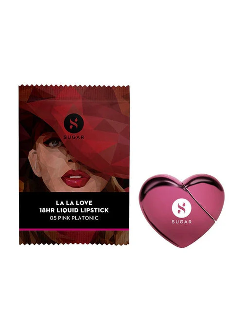 Limited-Edition La La Love 18HR Liquid Lipstick (05 Pink Platonic) - Image 10