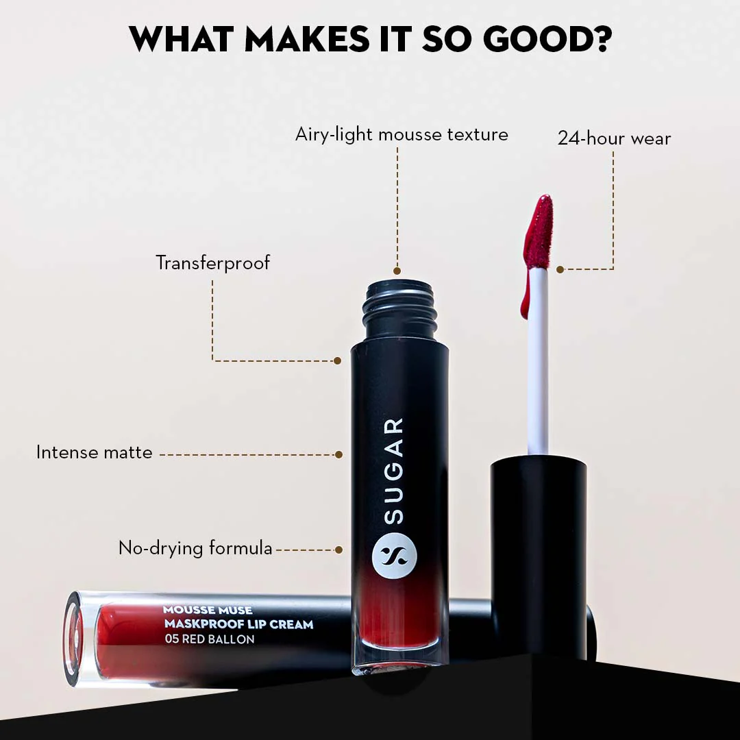 Mousse Muse Maskproof Lip Cream (04 Water Lillies) - Image 4