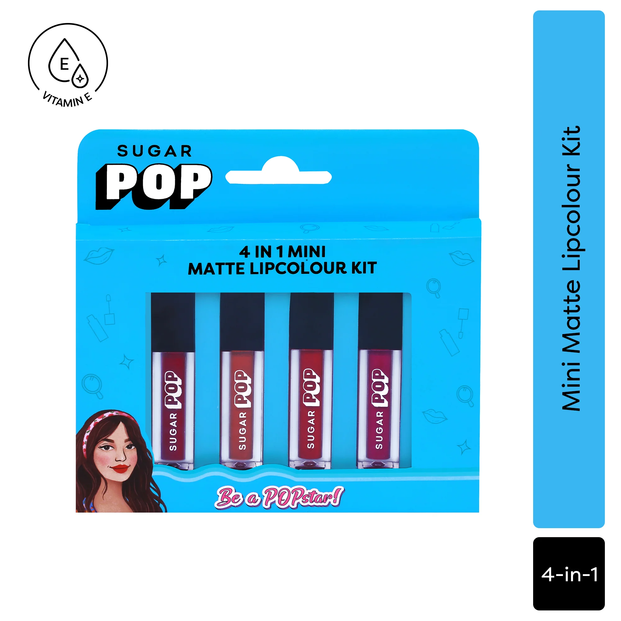 SUGAR POP 4 in 1 Mini Matte Lipcolor Kit - 01 Cult Classics - Image 2