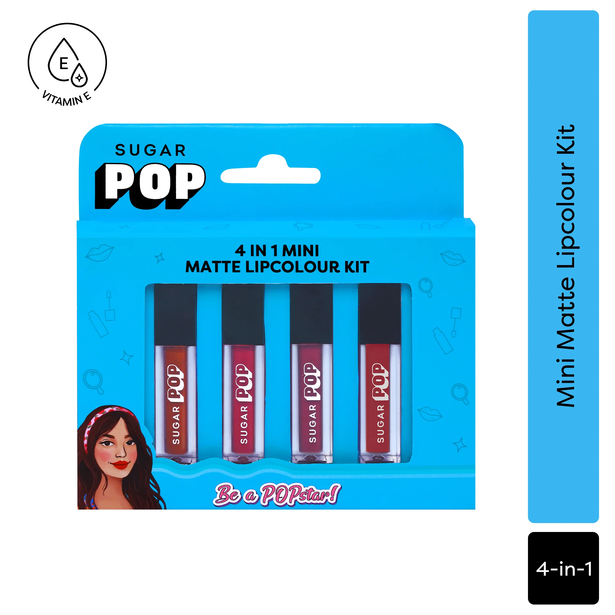 SUGAR POP 4 in 1 Mini Matte Lipcolor Kit - 02 Bare Essentials