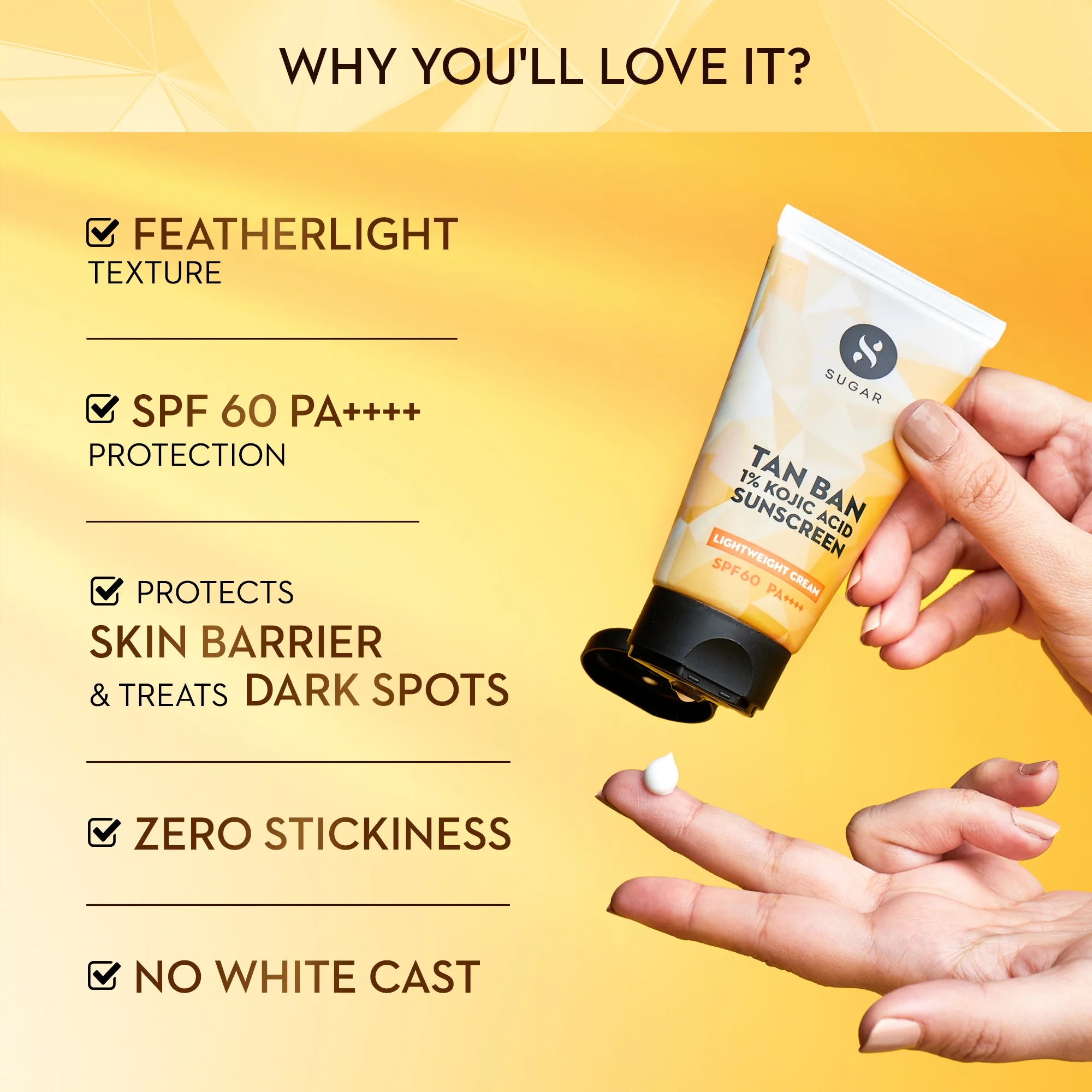 Tan Ban 1% Kojic Acid Sunscreen - Image 4